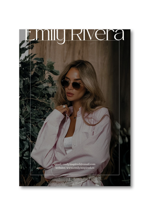 "Editorial Edge" – Magazine-Style Media Kit Template