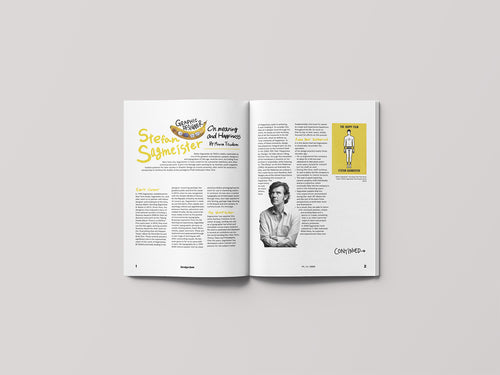 Double-page Magazine Spread "Stefan Sagmeister"