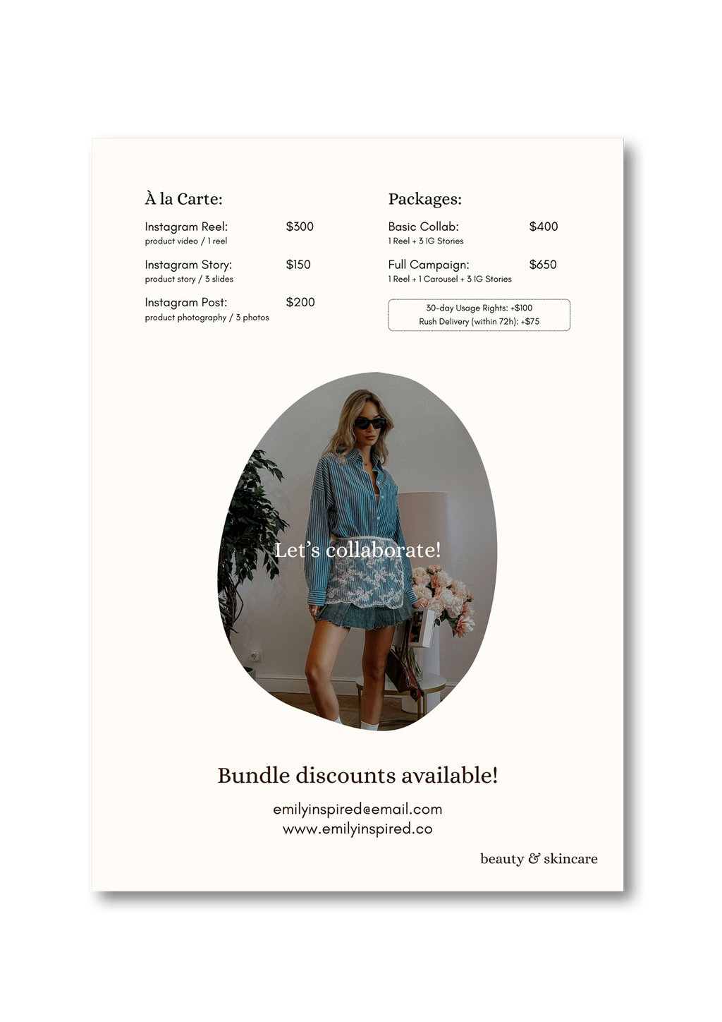 "Editorial Edge" – Magazine-Style Media Kit Template
