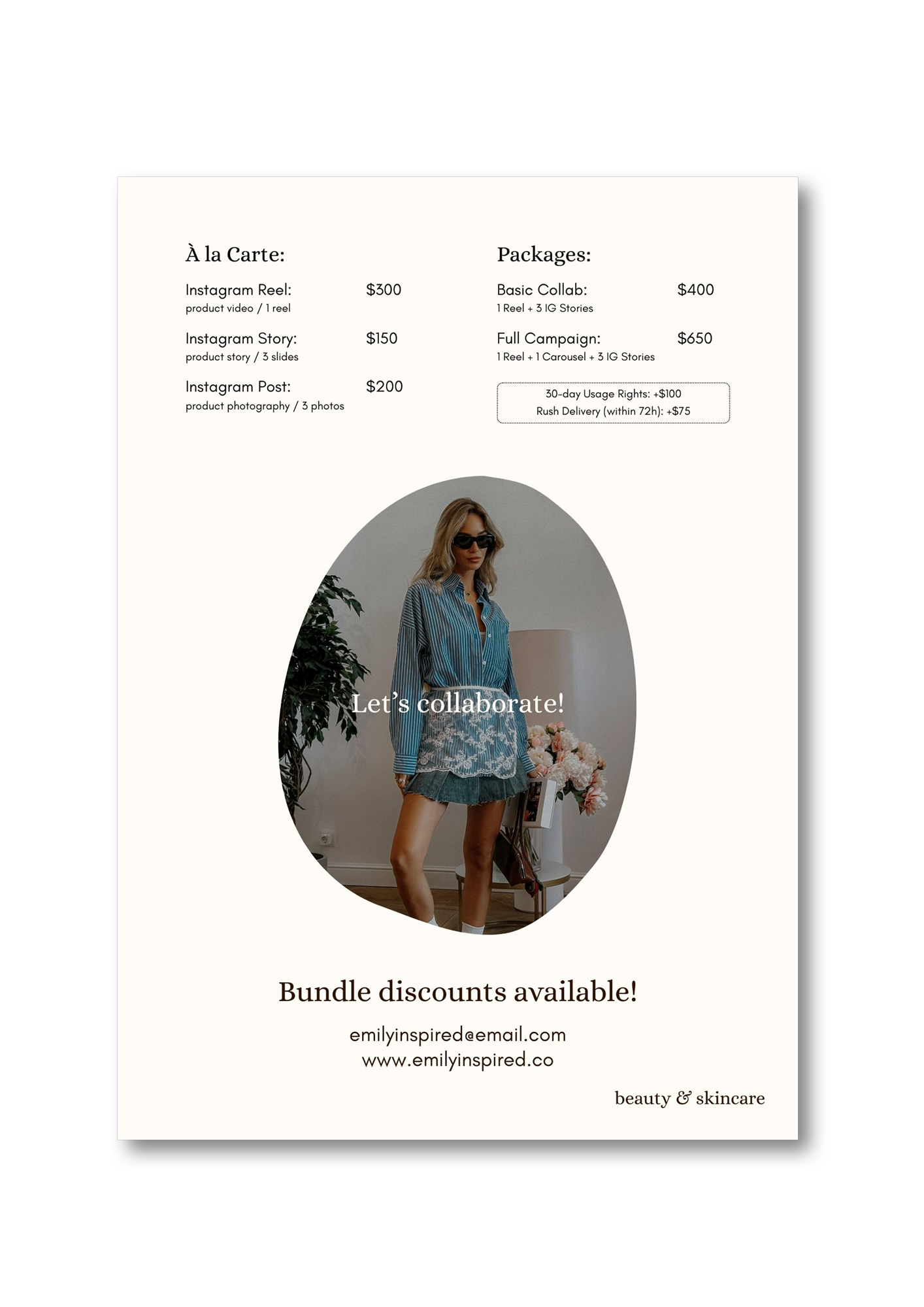 "Editorial Edge" – Magazine-Style Media Kit Template