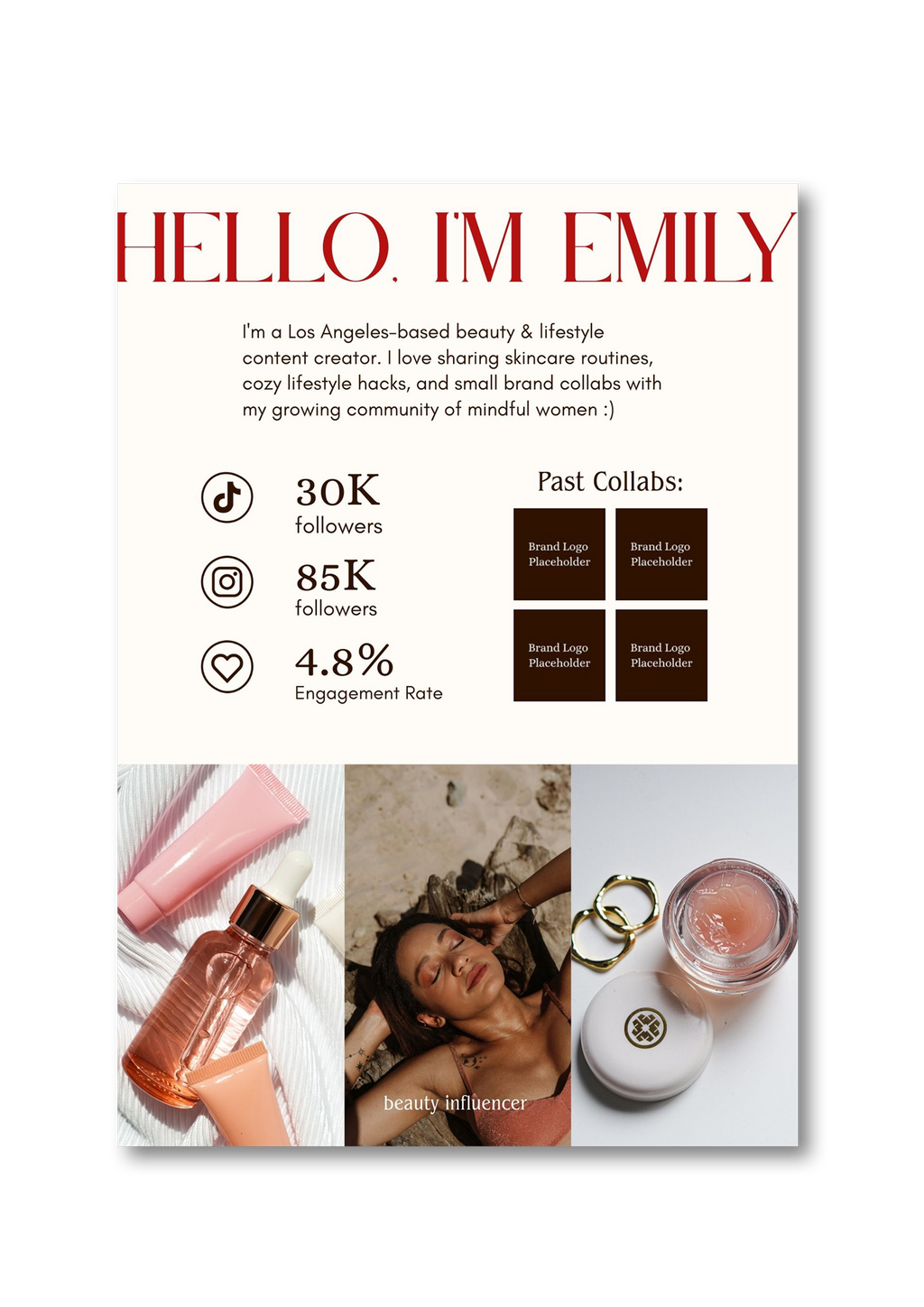 "Golden Era" – Retro-Inspired Media Kit Template