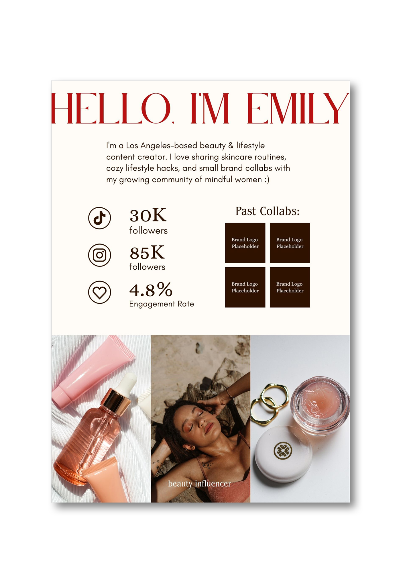 "Golden Era" – Retro-Inspired Media Kit Template