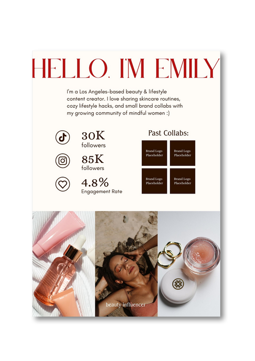 "Golden Era" – Retro-Inspired Media Kit Template