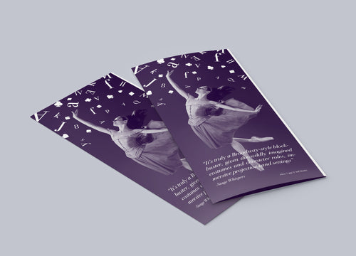 Alice’s Adventures in Wonderland - DL-size folded brochure (tri-fold)