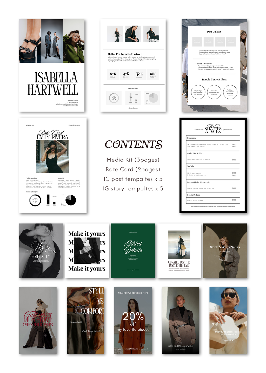 4-in-1 Classic & Premium Templates